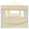 vidaXL Folding Pop-up Party Tent with 5 Sidewalls 3x9 m Cream