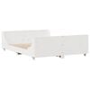 vidaXL Bookcase Bed without Mattress White 120x190 cm Small Double Solid Wood