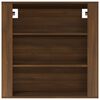 vidaXL Wall Cabinet Brown Oak 80x33x80 cm Engineered Wood