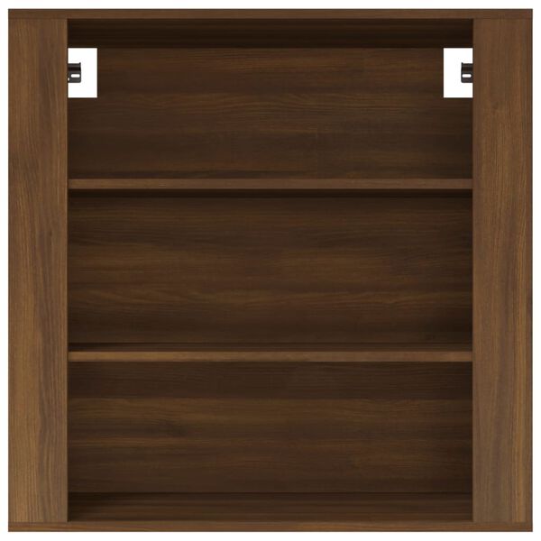 vidaXL Wall Cabinet Brown Oak 80x33x80 cm Engineered Wood