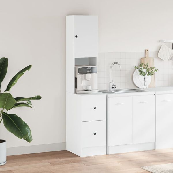 vidaXL Kitchen Cabinet White 35x50x180 cm Engineered Wood