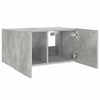 vidaXL TV Wall Cabinet with LED Lights Concrete Grey 60x35x31 cm