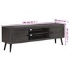 vidaXL TV Cabinet Solid Mango Wood 140x30x45 cm