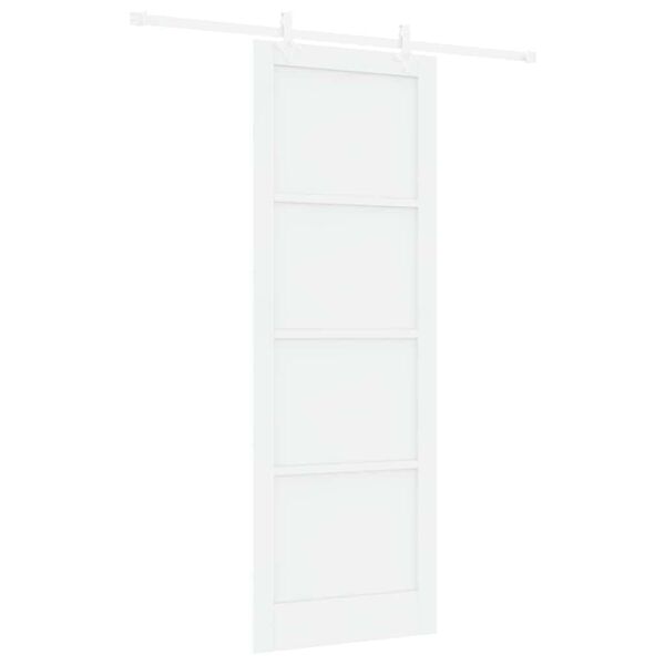 vidaXL Sliding Door White 83 x 232 cm Solid Pine Wood