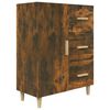 vidaXL Sideboard Smoked Oak 69.5x34x90 cm Engineered Wood