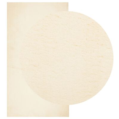 vidaXL Rug HUARTE Short Pile Soft and Washable Cream 60x110 cm
