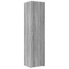 vidaXL Slim Storage Cabinet Grey Sonoma 45x42.5x225 cm Engineered Wood