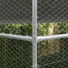 vidaXL Chicken Cage 2 pcs Silver 400 x 200 x 198.5 cm Galvanised Steel