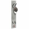 vidaXL Wall-Mounted Coat Rack Concrete grey 20 x 1.5 x 100 cm