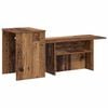 vidaXL Console Table Old Wood 91.5 x 35 x 38.5 cm Engineered Wood