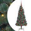 vidaXL Artificial Pre-lit Christmas Tree with Ball Set Green 120 cm