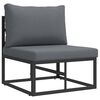 vidaXL Outdoor Furniture Metal Black and Anthracite 70 x 71.5 x 71 cm