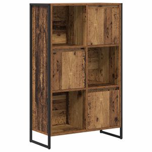 vidaXL Book Cabinet 68 x 30 x 108.5 cm Engineered Wood Old Wood