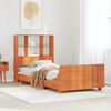 vidaXL Bed Frame without Mattress Wax Brown 90x190 cm Single Solid Wood Pine