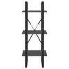vidaXL 3-Tier Book Cabinet Grey 40x30x105 cm Solid Pinewood