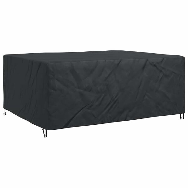 vidaXL Furniture Cover Plain Black 240 x 190 x 90 cm 600D