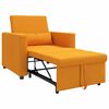 vidaXL Single Sofa Bed Reclining Dark yellow 90 x 165 x 87 cm Fabric