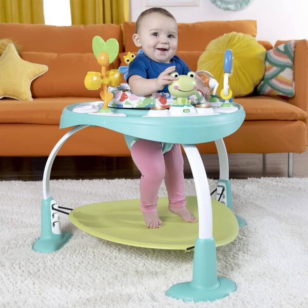 Bright Starts 2-in-1 Baby Jumper and Table Bounce Bounce Baby Playful Pond
