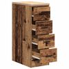 vidaXL Garage Storage Cabinet Old Wood 30x51x85 cm Solid Wood Pine
