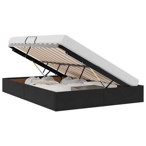 vidaXL Storage Bed with Storage Black 135 x 190 cm Velvet