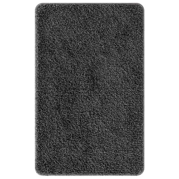 vidaXL Anti-slip Bath Mat Set 3 pcs Dark grey PP