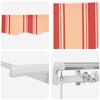 vidaXL Retractable Awning Yellow and Orange 500 x 300 cm