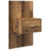 vidaXL Bedside Cabinet 2 pcs Old Wood 50 x 32.5 x 80cm Engineered Wood