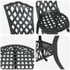 vidaXL Garden Dining Set 7 pcs Black Aluminium