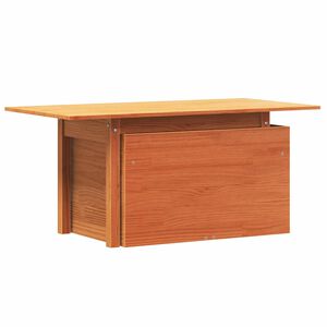 vidaXL Garden Table Wax Brown 100x50x75 cm Solid Wood Pine