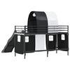 vidaXL Kids'Loft Bed Frame Black 74.5 x 190 cm Metal
