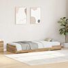 vidaXL Bed Frame with Drawer Artisan Oak 80 x 200 cm Engineered Wood