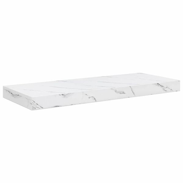 vidaXL Wall Shelf White Marble 60 x 23 x 4 cm Engineered Wood