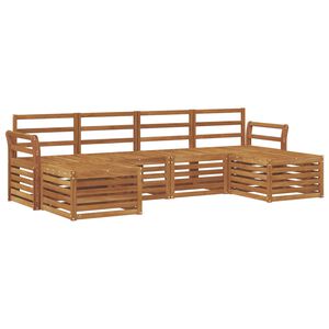 vidaXL Outdoor Sofa Set 6 pcs Natural