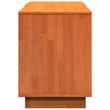 vidaXL Shoe Cabinet Wax Brown 110x34x45 cm Solid Wood Pine