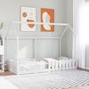 vidaXL Kids' House Bed Frame without Mattress White 90x190 cm Single