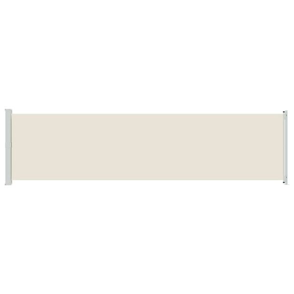 vidaXL Patio Retractable Side Awning 600x160 cm Cream