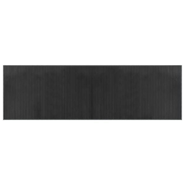 vidaXL Rug Rectangular Grey60x200 cm Bamboo