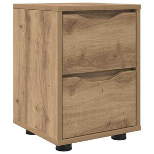 vidaXL Bedside Table Artisan Oak 30.5 x 30 x 43 cm Engineered Wood