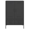 vidaXL Highboard Black 68x39x101.5 cm Steel