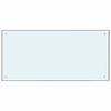 vidaXL Kitchen Backsplash 2 pcs White 100 x 50 cm Tempered Glass