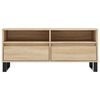 vidaXL TV Cabinet Sonoma Oak 100x34.5x44.5 cm Engineered Wood
