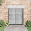 vidaXL Door Canopy Grey and Transparent 200x75 cm PC