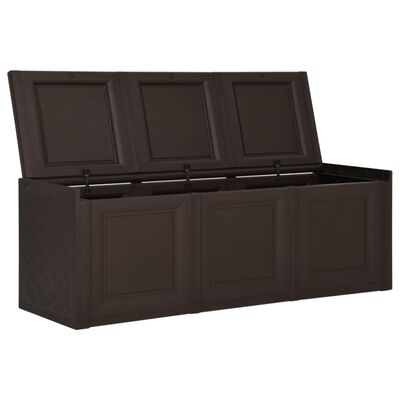 vidaXL Cushion Box Brown 125x40x42 cm