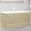 vidaXL Sink Cabinet Sonoma Oak 100x38.5x48 cm Engineered Wood