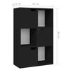 vidaXL Bookshelf Black 60x27.5x88 cm Engineered Wood