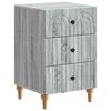 vidaXL Bedside Cabinet Grey Sonoma 43x 41 x 66.5 cm Engineered Wood