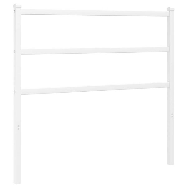 vidaXL Metal Replace Headboard White 100 cm