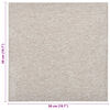 vidaXL Carpet 20 pcs Light Beige 50 x 50 cm 100% Polypropylene