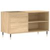 vidaXL Record Cabinet | Sonoma oak | Engineered wood, Iron | Medium