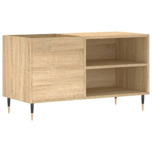 vidaXL Record Cabinet | Sonoma oak | Engineered wood, Iron | Medium